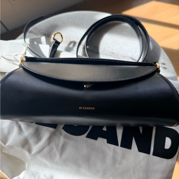 Jil Sander Handbags - Jil Sander Small Cannolo Leather Shoulder Bag